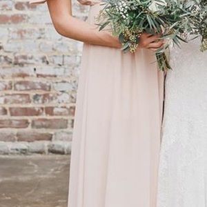 Mumu Weddings Dusty Blush Crisp Wrap Dress
